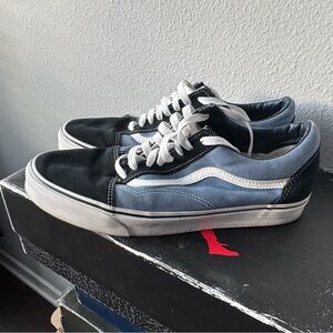 Vans Old Skool Black and Blue Sneakers